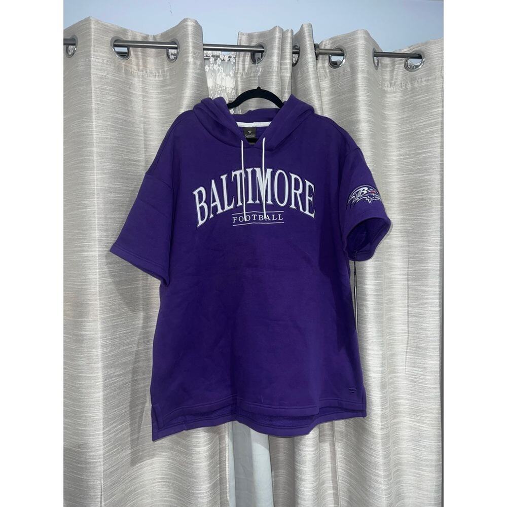 Baltimore Ravens Fanatics Unisex Elements Ready Short Sleeve Hoodie XL